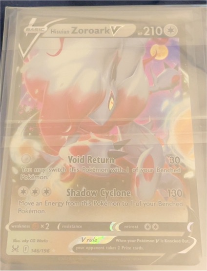 2022 Pokémon TCG Sword & Shield Lost Origin #146 Hisuian Zoroark V — front