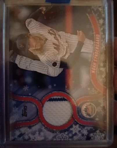 2018 Topps Holiday Walmart Mega Box Relics #R-NS Noah Syndergaard — front