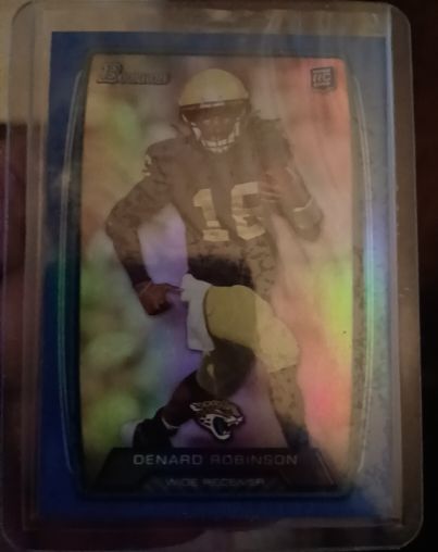 2013 Bowman Black #179 Denard Robinson Rookie Card — front
