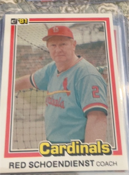 1981 Donruss #431 Red Schoendienst — front