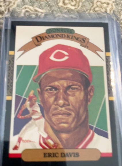 1987 Donruss Diamond Kings #22 Eric Davis — front