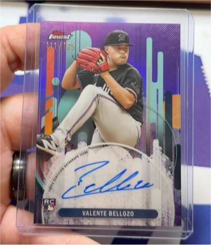 2025 Topps Finest #FA-VB Valente Bellozo — front