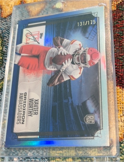 2024 Topps Signature Class #GA-7 Xavier Worthy Gridiron Ambassadors — front