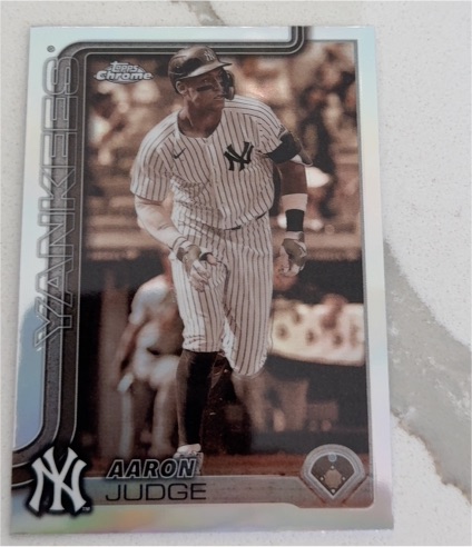 2025 Topps Chrome #99 Aaron Judge — front