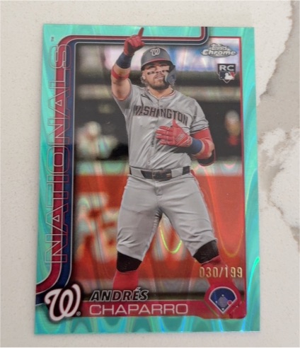 2025 Topps Chrome #187 Andrés Chaparro — front
