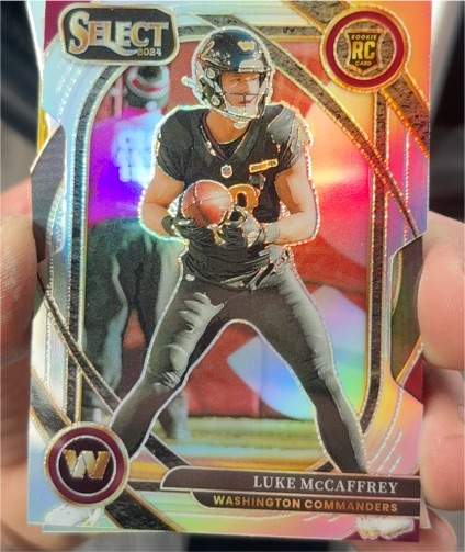 2024 Panini Select #279 Luke McCaffrey RC Silver Prizm Washington Commanders — front