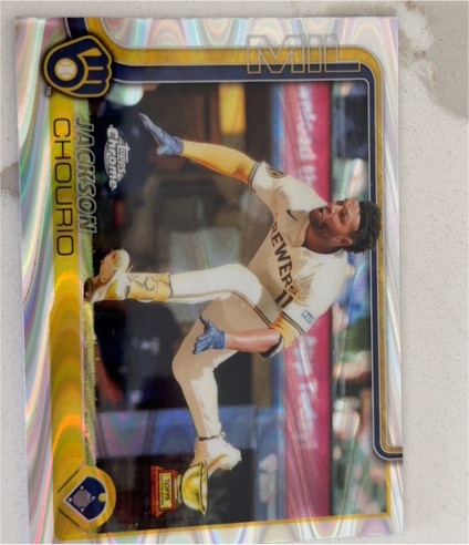2025 Topps Chrome #262 Jackson Chourio — front