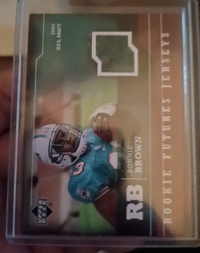 2005 Upper Deck Rookie Futures Jerseys #RF-RB Ronnie Brown — front