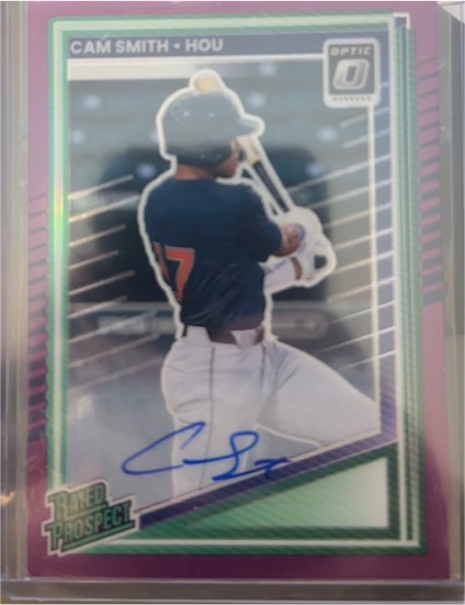 2025 Panini Donruss Optic #173 Cam Smith Rated Prospect Autograph — front