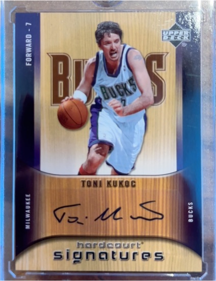 2005-06 Upper Deck Hardcourt Signatures #HS-TK Toni Kukoc — front