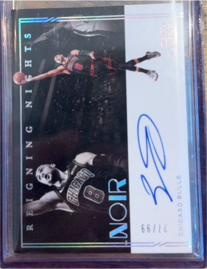 2020 Panini Noir #RNZIV Zach LaVine — front