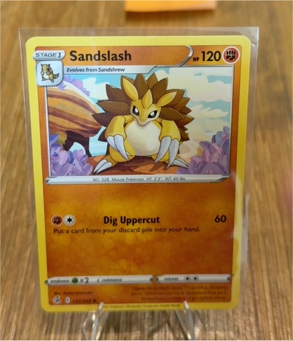 2022 Pokémon Fusion Strike #132 Sandslash — front