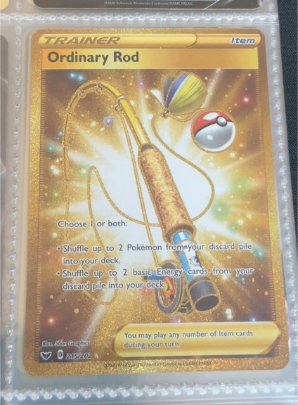 2020 Pokémon Sword & Shield #215 Ordinary Rod — front