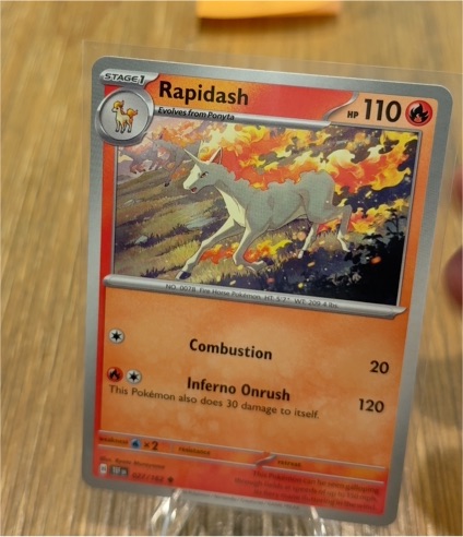 2024 Pokémon Scarlet & Violet Temporal Forces #27 Rapidash — front
