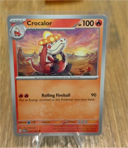2023 Pokémon TCG Paradox Rift #024 Crocalor — front