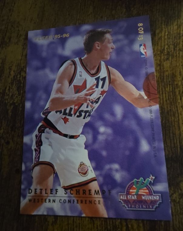 1995-96 Fleer All-Star Weekend #8 Detlef Schrempf — front