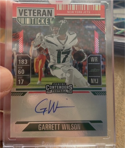 2024 Panini Contenders Football Garrett Wilson Rookie Ticket — front