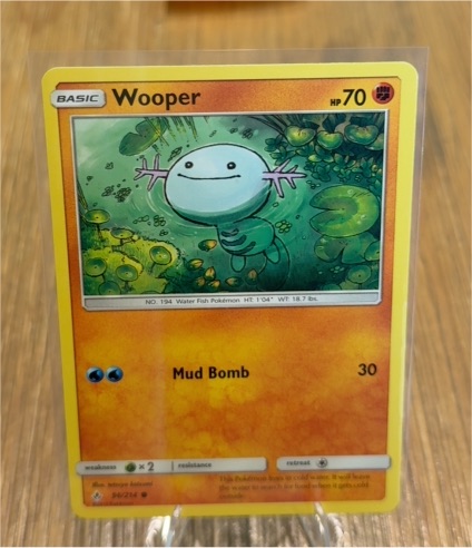 2019 Pokémon Sun & Moon Unbroken Bonds #96 Wooper — front