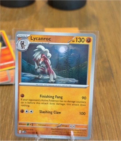 2023 Pokémon SV03: Obsidian Flames #117 Lycanroc — front