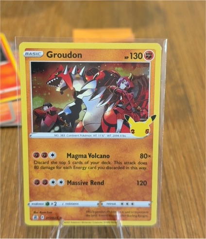 2021 Pokémon Celebrations #017 Groudon — front