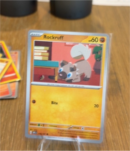 2023 Pokémon SV03: Obsidian Flames #116 Rockruff — front
