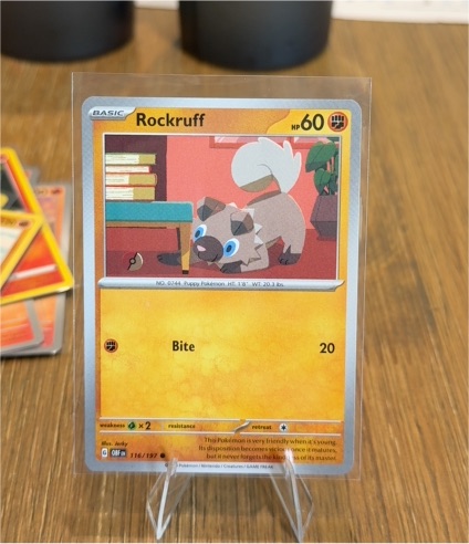 2023 Pokémon SV03: Obsidian Flames #116 Rockruff — front