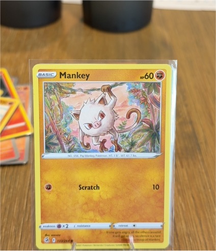 2021 Pokémon #133 Mankey — front