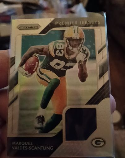 2018 Panini Prizm Premier Jerseys #PP-40 Marquez Valdes-Scantling — front