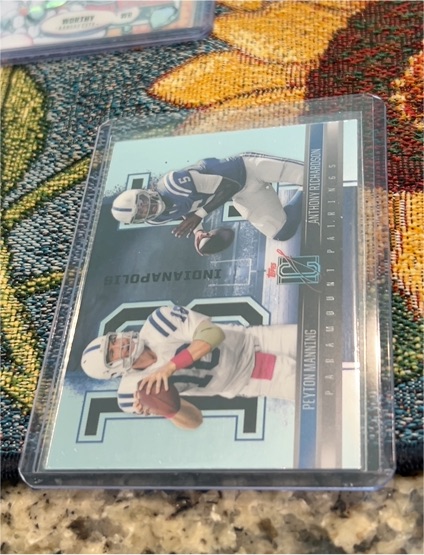 2024 Topps Signature Class Paramount Pairings #PP-1 Peyton Manning / Anthony Richardson — front