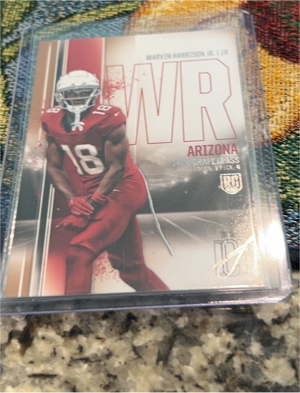 2024 Topps Signature Class #61 Marvin Harrison Jr — front
