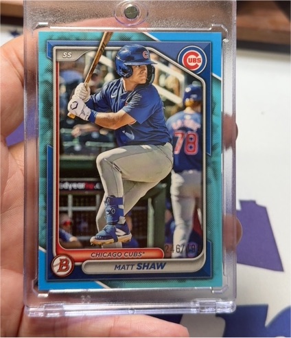 2024 Bowman Draft #BD-26 Matt Shaw — front