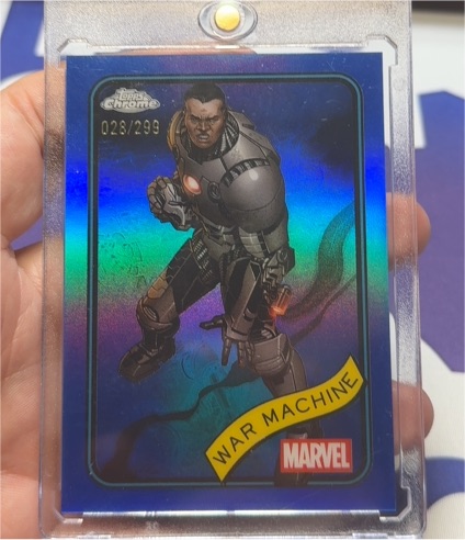 2025 Topps Chrome Marvel #028 War Machine — front