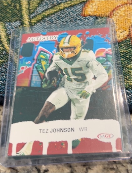 2024 Sage Artistry Tez Johnson WR — front