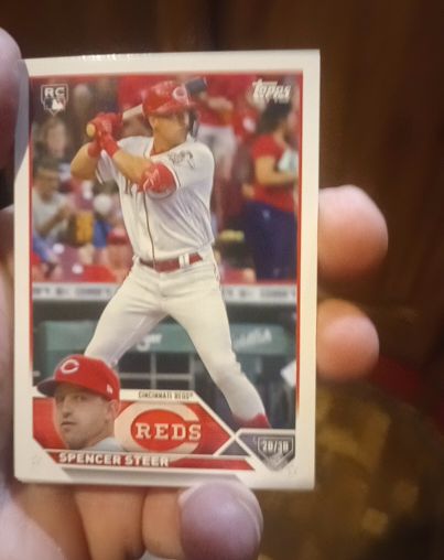2023 Topps Chrome #146 Spencer Steer — front