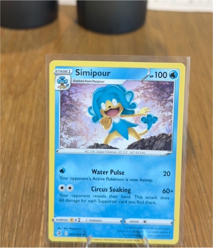 2021 Pokémon Fusion Strike #069 Simipour — front