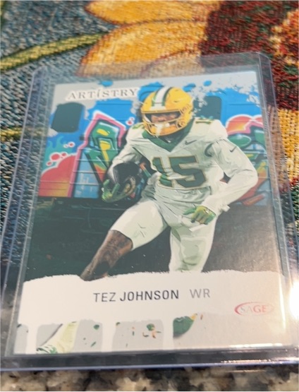 2025 Sage Artistry Tez Johnson WR — front