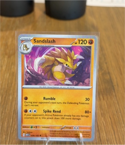 2022 Pokémon Scarlet & Violet 151 #028 Sandslash — front