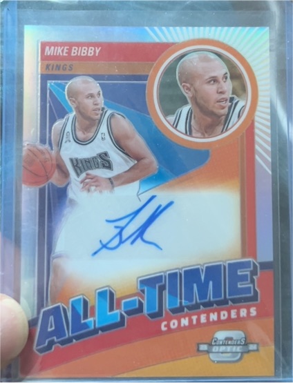2023-24 Panini Contenders Optic Mike Bibby All-Time Contenders Autograph — front