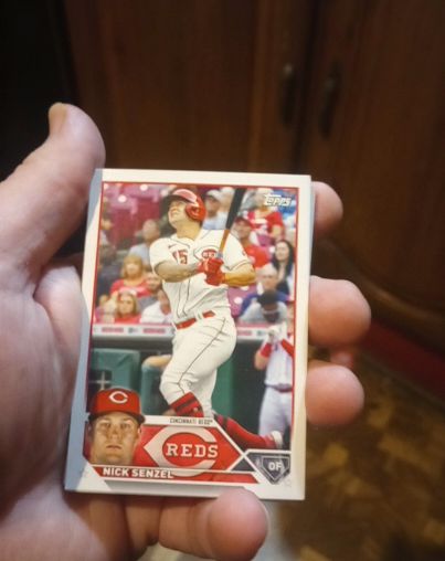 2023 Topps #15 Nick Senzel — front