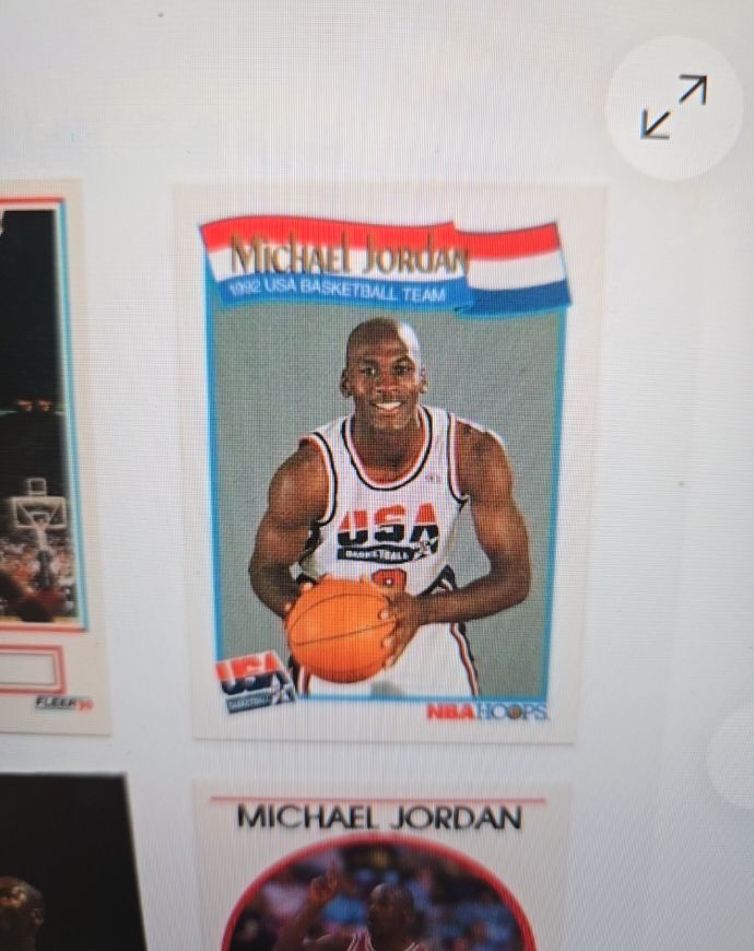 1991 NBA Hoops #579 Michael Jordan USA Basketball Team — front