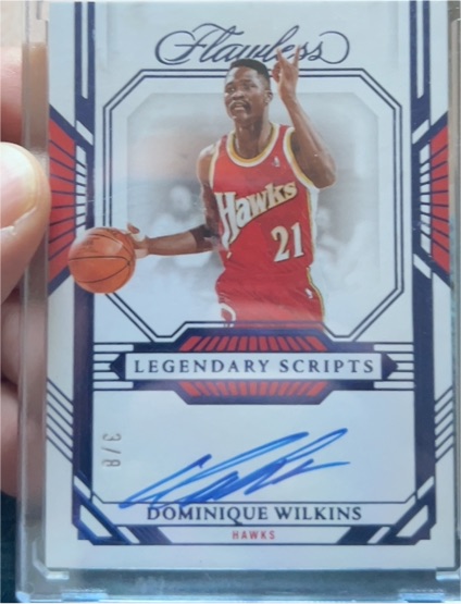 2022-23 Panini Flawless Legendary Scripts #LS-DW Dominique Wilkins — front