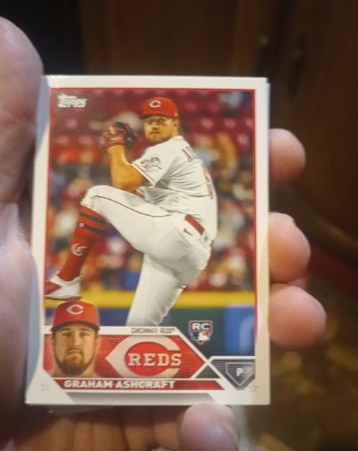 2023 Topps #214 Graham Ashcraft — front