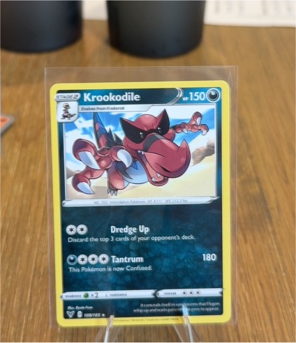 2020 Pokémon Vivid Voltage #109 Krookodile — front