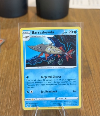 2020 Pokémon Vivid Voltage #042 Barraskewda — front
