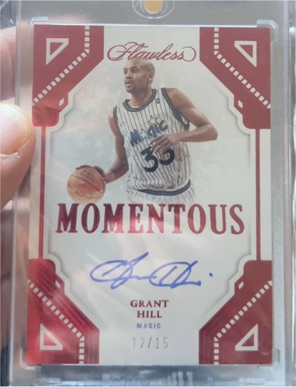 2022-23 Panini Flawless Momentous #Grant Hill — front