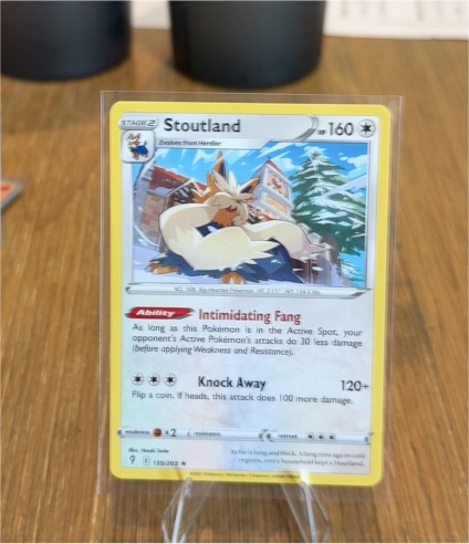 2021 Pokémon TCG Sword & Shield Evolving Skies #135 Stoutland — front