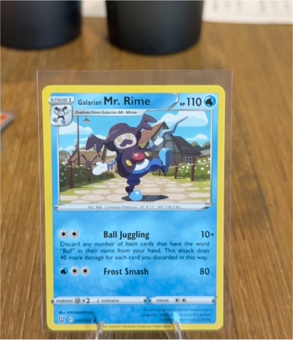 2021 Pokemon Battle Styles #35 Galarian Mr. Rime — front