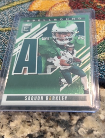 2025 Panini Donruss Elite Spellbound "A" Saquon Barkley — front