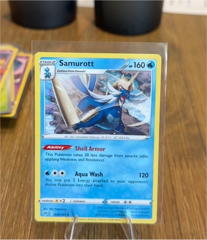 2020 Pokémon Vivid Voltage #035 Samurott — front