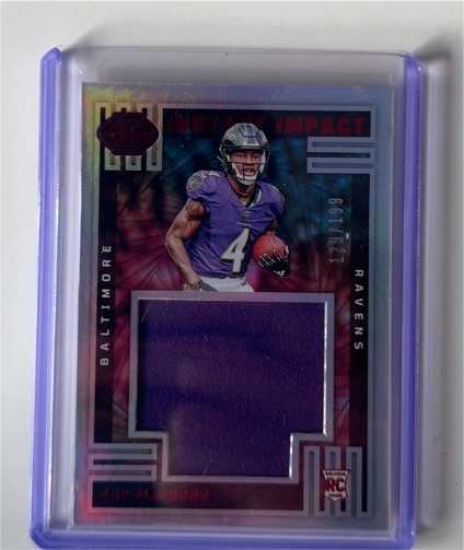 2023 Panini Illusions Instant Impact #II-ZFL Zay Flowers — front